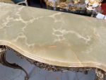 Antīka bronzas konsole ar oniksa virsmu — Luija XV rokoko stilā (Antique Bronze Console Table in Louis XV Rococo Style) (4857) - Image 14