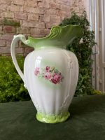 Antīka slavenā zīmola “Boch Frères” fajansa krūze — antique ceramic pitcher — Beļģija, ap 1900. gadu (2635) - Image 3