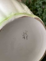 Antīka slavenā zīmola “Boch Frères” fajansa krūze — antique ceramic pitcher — Beļģija, ap 1900. gadu (2635) - Image 7