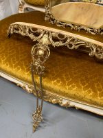 Bronzas Sienas Konsole ar Marmoru un Bronzas Spogulis — Komplekts, Louis XV Rococo, Francija/Beļģija, 19.gs. (4936) - Image 17