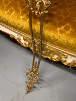 Bronzas Sienas Konsole ar Marmoru un Bronzas Spogulis — Komplekts, Louis XV Rococo, Francija/Beļģija, 19.gs. (4936) - Image 19