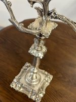 Sudraba Krāsas Svečturis 3 Svecēm, Liela Izmēra (5217) - Image 11