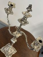 Sudraba Krāsas Svečturis 3 Svecēm, Liela Izmēra (5217) - Image 2