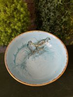 large blue bowl birds