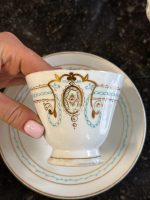 Antīka porcelāna tējas un kafijas servīze 7 personām ar zeltījumu — historisma stilā (Antique Porcelain Tea and Coffee Set for 7 Persons in Historicist Style) (6915) - Image 10