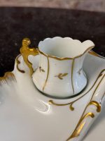 trīsdaļīgs porcelāna trauks ar zelta krāsas detalizāciju (6901) - Image 4