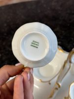 trīsdaļīgs porcelāna trauks ar zelta krāsas detalizāciju (6901) - Image 14