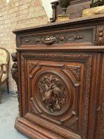 Monumental Oak Sideboard with Figural Carvings – Female Figures, Angels, Animals—Neo-Renaissance, Belgium, 19th Century - Image 9