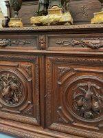 Monumental Oak Sideboard with Figural Carvings – Female Figures, Angels, Animals—Neo-Renaissance, Belgium, 19th Century - Image 8