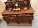 Monumental Oak Sideboard with Figural Carvings – Female Figures, Angels, Animals—Neo-Renaissance, Belgium, 19th Century - Image 12