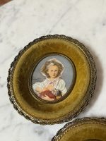2gab Maza izmēra glezniņas ar samta rāmīti (6284) - Image 4