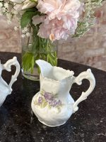 Porcelāna tējas servīze ar violetiem ziediem — Historisms (Porcelain Tea Service with Violet Flowers in Historism Style) (6921) - Image 12