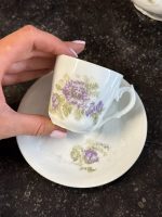 Porcelāna tējas servīze ar violetiem ziediem — Historisms (Porcelain Tea Service with Violet Flowers in Historism Style) (6921) - Image 14