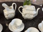 Antīka "De Fuisseaux Baudour" tējas/kafijas porcelāna servīze 11 personām (Antique Belgian Porcelain) (6907) krūzītes ar lielu tilpuma ietilpību (6907) - Image 5