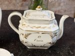 Antīka "De Fuisseaux Baudour" tējas/kafijas porcelāna servīze 11 personām (Antique Belgian Porcelain) (6907) krūzītes ar lielu tilpuma ietilpību (6907) - Image 6
