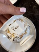 Antīka "De Fuisseaux Baudour" tējas/kafijas porcelāna servīze 11 personām (Antique Belgian Porcelain) (6907) krūzītes ar lielu tilpuma ietilpību (6907) - Image 9