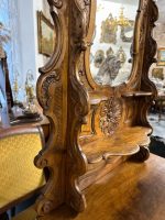 Rokoko-revival kommode med udskåret spejl — Louis XV-stil, Frankrig, ca. 1875 - Billede 9