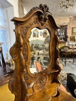 Rokoko-revival kommode med udskåret spejl — Louis XV-stil, Frankrig, ca. 1875 - Billede 10