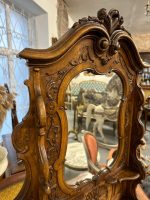Rokoko-revival kommode med udskåret spejl — Louis XV-stil, Frankrig, ca. 1875 - Billede 11