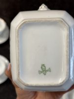 Antīka "De Fuisseaux Baudour" tējas/kafijas porcelāna servīze 11 personām (Antique Belgian Porcelain) (6907) krūzītes ar lielu tilpuma ietilpību (6907) - Image 24
