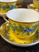 Antīka Tējas/Kafijas porcelāna servīze ar rudzupuķēm — Vieux Paris (Antique Porcelain Tea Set) (6902) - Image 5