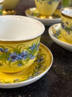 Antīka Tējas/Kafijas porcelāna servīze ar rudzupuķēm — Vieux Paris (Antique Porcelain Tea Set) (6902) - Image 6