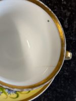 Antīka Tējas/Kafijas porcelāna servīze ar rudzupuķēm — Vieux Paris (Antique Porcelain Tea Set) (6902) - Image 8