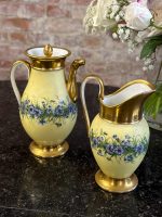 Antīka Tējas/Kafijas porcelāna servīze ar rudzupuķēm — Vieux Paris (Antique Porcelain Tea Set) (6902) - Image 12