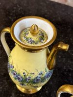 Antīka Tējas/Kafijas porcelāna servīze ar rudzupuķēm — Vieux Paris (Antique Porcelain Tea Set) (6902) - Image 15