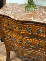 Medium-small sized **kumode** with 3 drawers and marble top (6618) - Image 12