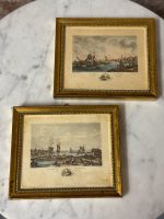 2gab mazas glezniņas zelta krāsas rāmī ar stiklu (6247) - Image 3