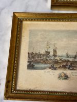 2gab mazas glezniņas zelta krāsas rāmī ar stiklu (6247) - Image 6