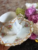 porcelāna krūzīte ar ziedu motīvu, maza izmēra (7302) - Image 2