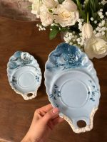 2gab, neliela izmēra porcelāna šķīvji krūzītei un desertam (6277)
