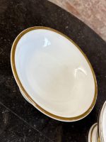Antīks divstāvīgs un divdaļīgs porcelāna trauks ar iniciāļiem - Ampīra stilā (Antique two tier porcelain compote in Empire style) (6904) - Image 6