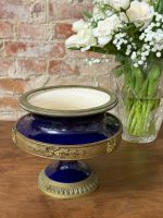 antique cobalt blue centerpiece bowl