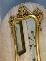 Zeltīts sienas spogulis - Luija XV stilā (Gilt Rococo Wall Mirror) (5577) - Image 3