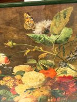 liela izmēra prints ar ziediem, ierāmēts zaļā rāmī ar stikla, vidēji smags (6841) - Image 18