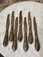 7 st silverknivar med initialer (6248)