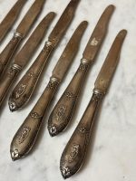 7 st silverknivar med initialer (6248) - Bild 2