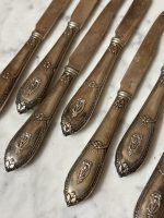 7 st silverknivar med initialer (6248) - Bild 13