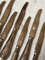 7 st silverknivar med initialer (6248) - Bild 11