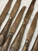 7 st silverknivar med initialer (6248) - Bild 12