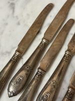 7 st silverknivar med initialer (6248) - Bild 8