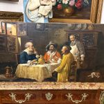 glezna uz audekla, bez rāmja, vidēja izmēra, viegla pēc svara (6623)