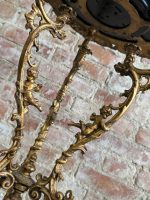 Bronzēts čuguna puķu galdiņš ar ķerubiem — Neorokoko (Antique Bronzed Cast Iron Flower Table) (5915) - Image 12