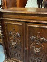 Cabinet en chêne sculpté de chimères, style Henri II, vers 1860-1890 – Image 12