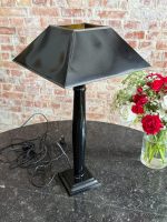 galda lampa melnā krāsā, keramika, vidēja izmēra (6944) - Image 3