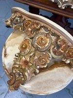 Spogulis un konsole ar ziedu rokaja rāmi — Neorokoko stilā (Rococo Revival Mirror and Console Set with Ornate Floral Frame) (4234) - Image 11