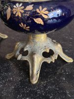 2pcs decorative vases in dark blue, medium size (6601) - Image 8